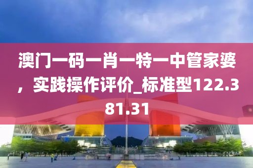 澳门一码一肖一特一中管家婆，实践操作评价_标准型122.381.31