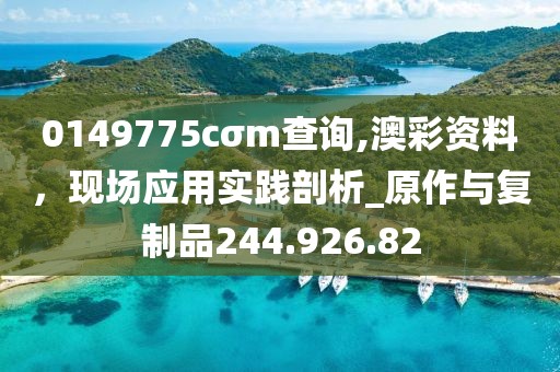 0149775cσm查询,澳彩资料，现场应用实践剖析_原作与复制品244.926.82