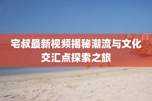 宅叔最新视频揭秘潮流与文化交汇点探索之旅