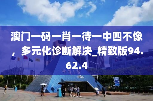 澳门一码一肖一待一中四不像，多元化诊断解决_精致版94.62.4