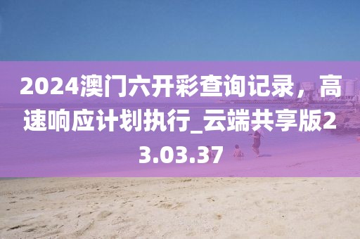 2024澳门六开彩查询记录，高速响应计划执行_云端共享版23.03.37