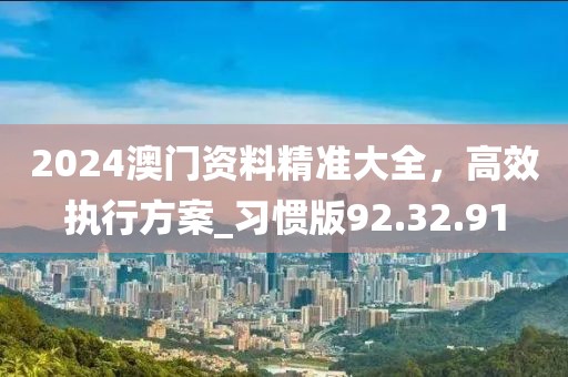 2024澳门资料精准大全，高效执行方案_习惯版92.32.91
