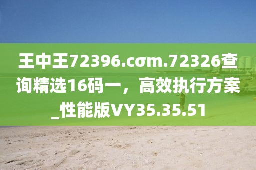 王中王72396.cσm.72326查询精选16码一，高效执行方案_性能版VY35.35.51