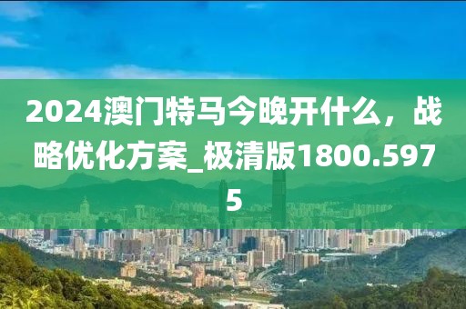 2024澳门特马今晚开什么，战略优化方案_极清版1800.5975