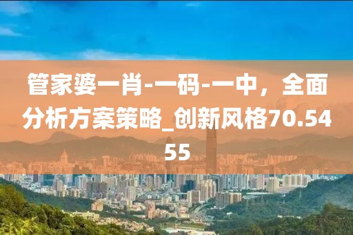 管家婆一肖-一码-一中，全面分析方案策略_创新风格70.5455