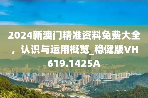 2024新澳门精准资料免费大全，认识与运用概览_稳健版VH619.1425A