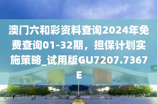 澳门六和彩资料查询2024年免费查询01-32期，担保计划实施策略_试用版GU7207.7367E