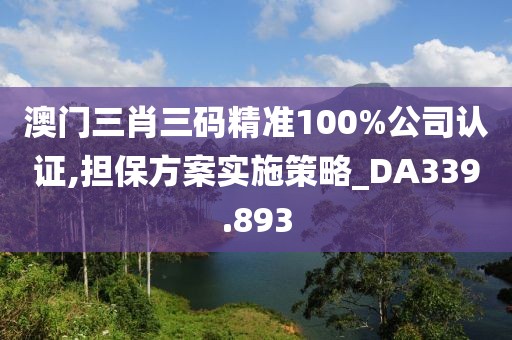 澳门三肖三码精准100%公司认证,担保方案实施策略_DA339.893